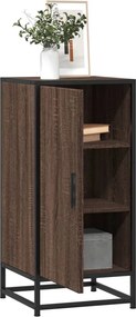 vidaXL Ραφιέρα Καφέ Δρυς 35,5x35x76 εκ. Επεξ. Ξύλο + Μέταλλο