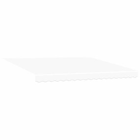 vidaXL Αυτόματη Αναδιπλούμενη Κάλυψη Λευκή 400x300 cm