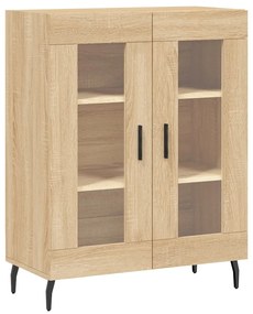 vidaXL Ντουλάπι Sonoma δρυς 69,5 x 34 x 180 εκ. από Επεξεργασμένο Ξύλο