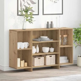 vidaXL Πλαϊνό γραφείο artisan δρυς 120 x 30 x 75 εκ Επεξεργασμένο ξύλο