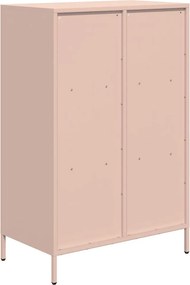 vidaXL Ντουλάπα Ροζ 68x39x103,5 εκ. από Χάλυβα