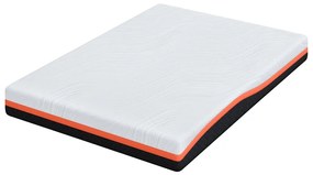 vidaXL Στρώμα Λευκό και Γκρι 140 x 190 cm Pěna