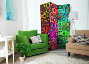 Διαχωριστικό με 3 τμήματα - Colorful Abstract Art  [Room Dividers] 135x172