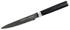 Μαχαίρι Ντομάτας MO-V Stonewash SM-0071B 12cm Black Samura Stainless Steel