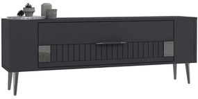 Έπιπλο Τηλεόρασης Retrolp 475OLV2946 120x26,4x48,2cm Anthracite-Silver