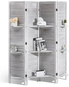 VEVOR Wood Room Divider Wooden Screen 4 Panel for Room Separation Home Office