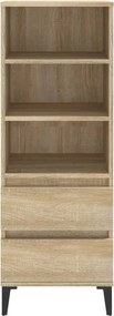 vidaXL Ντουλάπι Sonoma Δρυς 40x36x110 εκ. από Επεξεργασμένο Ξύλο