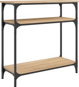 vidaXL Τραπέζι Κονσόλα Sonoma Δρυς 75x29x75 εκ. Επεξεργασμένο Ξύλο