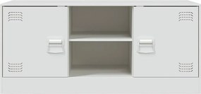 vidaXL Έπιπλο Τηλεόρασης Λευκό 99x39x44 εκ. από Ατσάλι