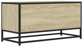 vidaXL Έπιπλο Τηλεόρασης Sonoma Δρυς 80x34,5x40εκ Επεξ. Ξύλο/Μέταλλο