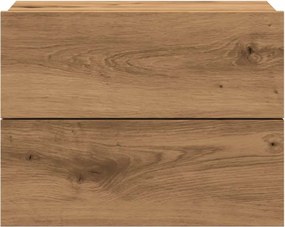 vidaXL Κομοδίνο Επιτοίχιο Αρτισιανή Δρυς 40x32x30 εκ