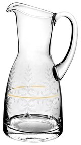 Κανάτα Κρυστάλλινη CLX105709409 1500ml Clear-Gold Βοημίας Crystal