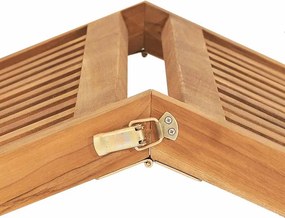 vidaXL Ξαπλώστρα από Μασίφ Ξύλο Teak