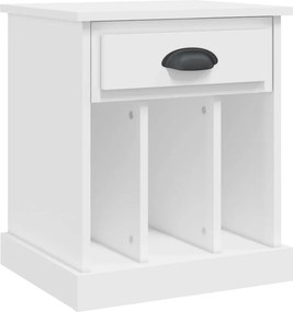 vidaXL Κομοδίνα 2 τεμ. Λευκά 43x36x50 εκ.