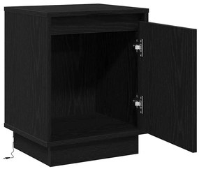 vidaXL Κομοδίνο με Μαύρο 39 x 34.5 x 50 εκ. Επεξεργασμένο ξύλο
