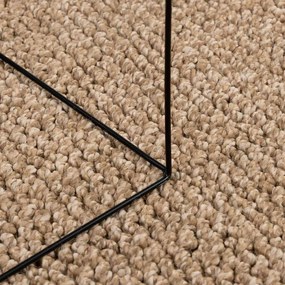 vidaXL Χαλιά χώρου τετράγωνο AGIRA Φυσικό 200 x 200 cm Πολυεστέρας