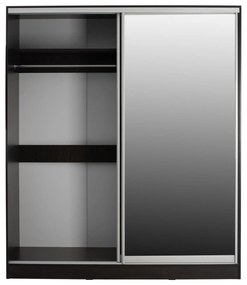 Ντουλάπα Συρόμενη ADLER Δίφυλλη με Καθρέπτη Wenge 160x60x210Υεκ. 160x60x210 εκ.