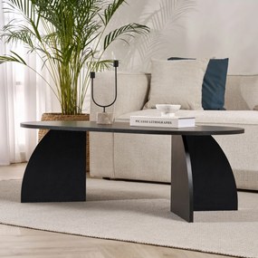 Coffee Table Melina - Wood Black Wood Black