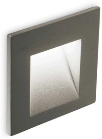 Φωτιστικό Τοίχου Χωνευτό Bit 269009 6,5x7cm LED 2W Anthracite Ideal Lux