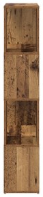 vidaXL Μονάδα Αποθήκευσης Παλαιό ξύλο MDF 60 x 24 x 124 εκ.