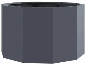 vidaXL Γλάστρα Ανθρακί 60 x 60 x 35 cm Ατσάλι