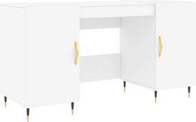 vidaXL Γραφείο Λευκό 140 x 50 x 75 εκ. από Επεξεργασμένο Ξύλο