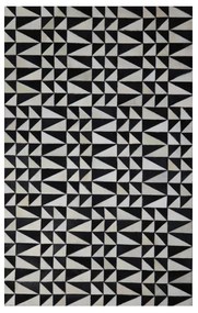 BLACK   WHITE ΧΑΛΙ ΔΕΡΜΑ ΜΑΛΛΙΝΟ ΜΑΥΡΟ ΛΕΥΚΟ 170x240cm - 024990