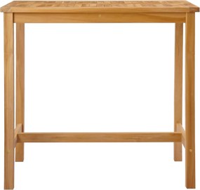 vidaXL Τραπέζι μπαρ Φυσικό 110 x 60 x 105 cm Στερεό Τίκ