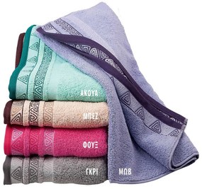 Πετσέτα Ζακάρ Zero Twist Θάλεια Μωβ DimCol Σώματος 90x150cm 100% Cotton
