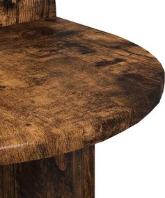 vidaXL Κομοδίνο Καπνιστή Δρυς 40 x 35,5 x 45,5 εκ.