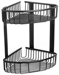 Γωνιακή Ραφιέρα Μπάνιου Reti 963888 55 21x21x33cm Black Karag Stainless Steel
