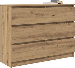 vidaXL Sideboard Artisan Oak 100x35x76 cm Κατασκευασμένο ξύλο