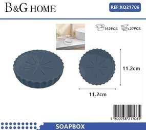 Σαπουνοθήκες μπάνιου πλαστικές σε σετ 9Χ - Blue - 21706