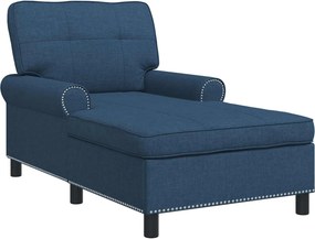 vidaXL Χαλάρωση με μαξιλάρι Μπλε 91 x 157 x 91 εκ. ύφασμα