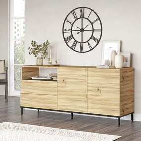 Μπουφές Evaluate pakoworld sonoma-wenge 170x46.5x75.5εκ (1 τεμάχια)
