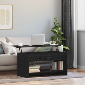 vidaXL Τραπεζάκι σαλονιού Μαύρη δρυς 102 x 50 x 52.5 cm