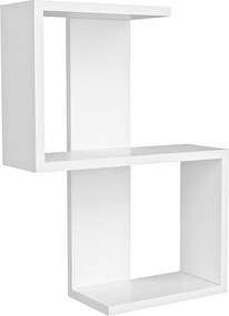 Ραφιέρα τοίχου Octa Megapap χρώμα λευκό 45x16,4x60εκ.