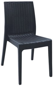 Καρέκλα Dafne Anthracite Rattan Ε328,2 46Χ55Χ85 cm