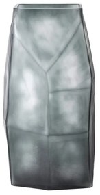 Βάζο Γυάλινο Roche 20,5x15xH38cm Grey Γυαλί