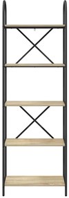 vidaXL Ράφι Βιβλίων Sonoma Δρυς 60 x 30 x 183 εκ Επεξεργασμένο ξύλο