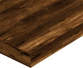 vidaXL Ράφια Τοίχου 4 τεμ. Καπνιστή Δρυς 60x10x1,5 εκ. Επεξεργ. Ξύλο