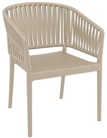 Πολυθρόνα Portofino 20.0873 58x58x80cm Taupe