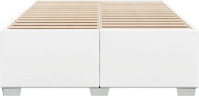 vidaXL Πλαίσιο Κρεβατιού Λευκό 160x200 εκ. από Συνθετικό Δέρμα