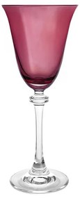 Ποτήρι Κρασιού Σετ 6τμχ Κρυστάλλινο Μπορντώ Asio Crystal Bohemia 250ml CTB81SD702506P
