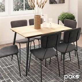 Τραπέζι Shazam pakoworld MDF επεκτεινόμενο χρώμα sonoma 120-160x80x76εκ - MDF - 096-000001