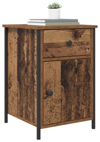vidaXL Κομοδίνα 2 τμχ Παλιό Ξύλο 40x42x60 εκ. Κατασκευασμένο Ξύλο