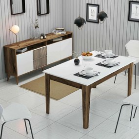 Stewehome Σετ Τραπεζαρίας Μοντέρνος Σχεδιασμός 145x88x75 cm