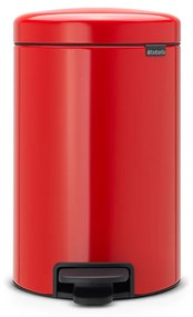 Brabantia 649021 Κάδος με πεντάλ NewIcon 12L, Passion Red