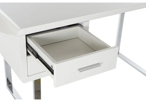 Γραφείο DKD Home Decor Λευκό Ασημί Μέταλλο Ξύλο MDF 120 x 55 x 76 cm