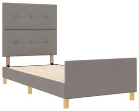 vidaXL Κρεβάτι Ταπέ 100x200 εκ. Υφασμάτινο